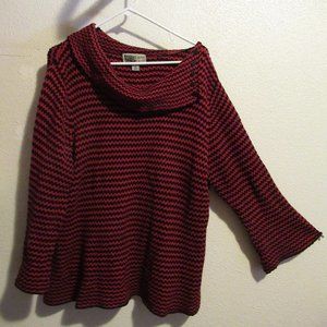 Habitat XL black & red striped sweater